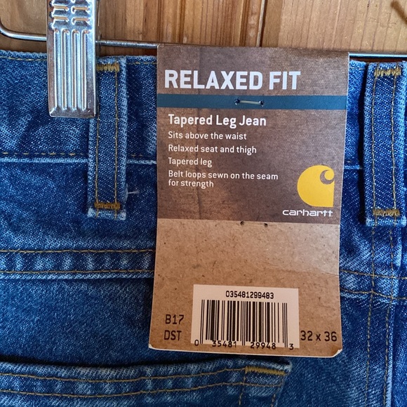 32x36 Carhartt relaxed fit jeans. - Picture 3 of 5